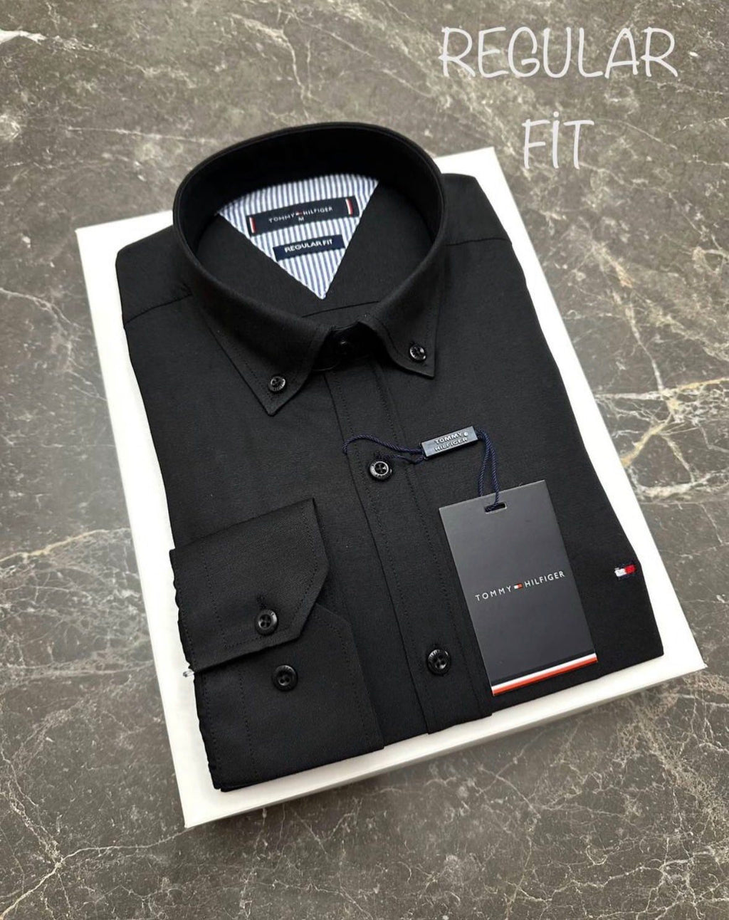 Πουκάμισο Tommy Hilfiger 014 - Μαύρο
