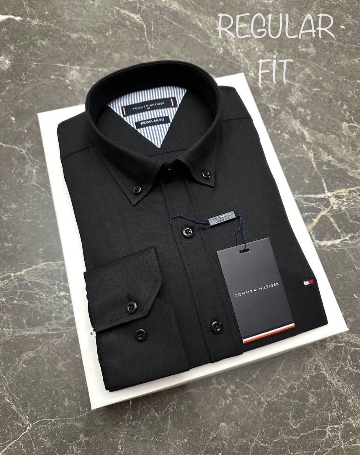 Πουκάμισο Tommy Hilfiger 014 - Μαύρο