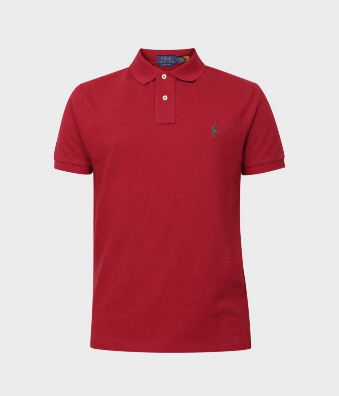 Μπλουζάκι Polo Ralph Lauren με γιακά - Μπορντό