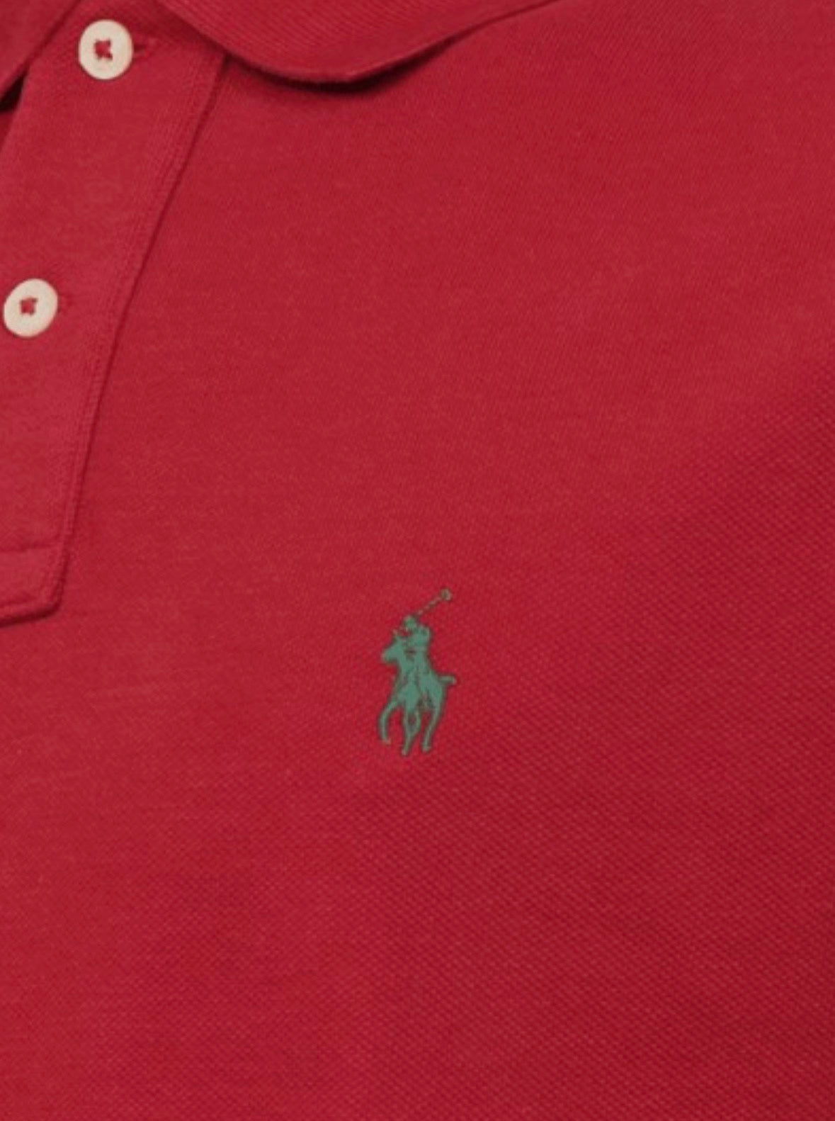 Μπλουζάκι Polo Ralph Lauren με γιακά - Μπορντό
