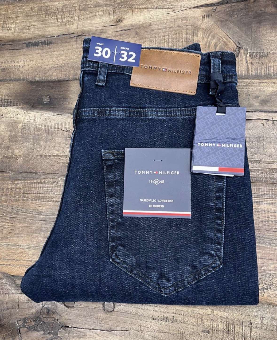 Tommy Hilfiger Ανδρικό Τζιν Παντελόνι Σκούρο Μπλε - TH-JEAN-001