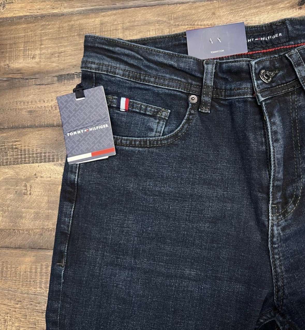 Tommy Hilfiger Ανδρικό Τζιν Παντελόνι Σκούρο Μπλε - TH-JEAN-001