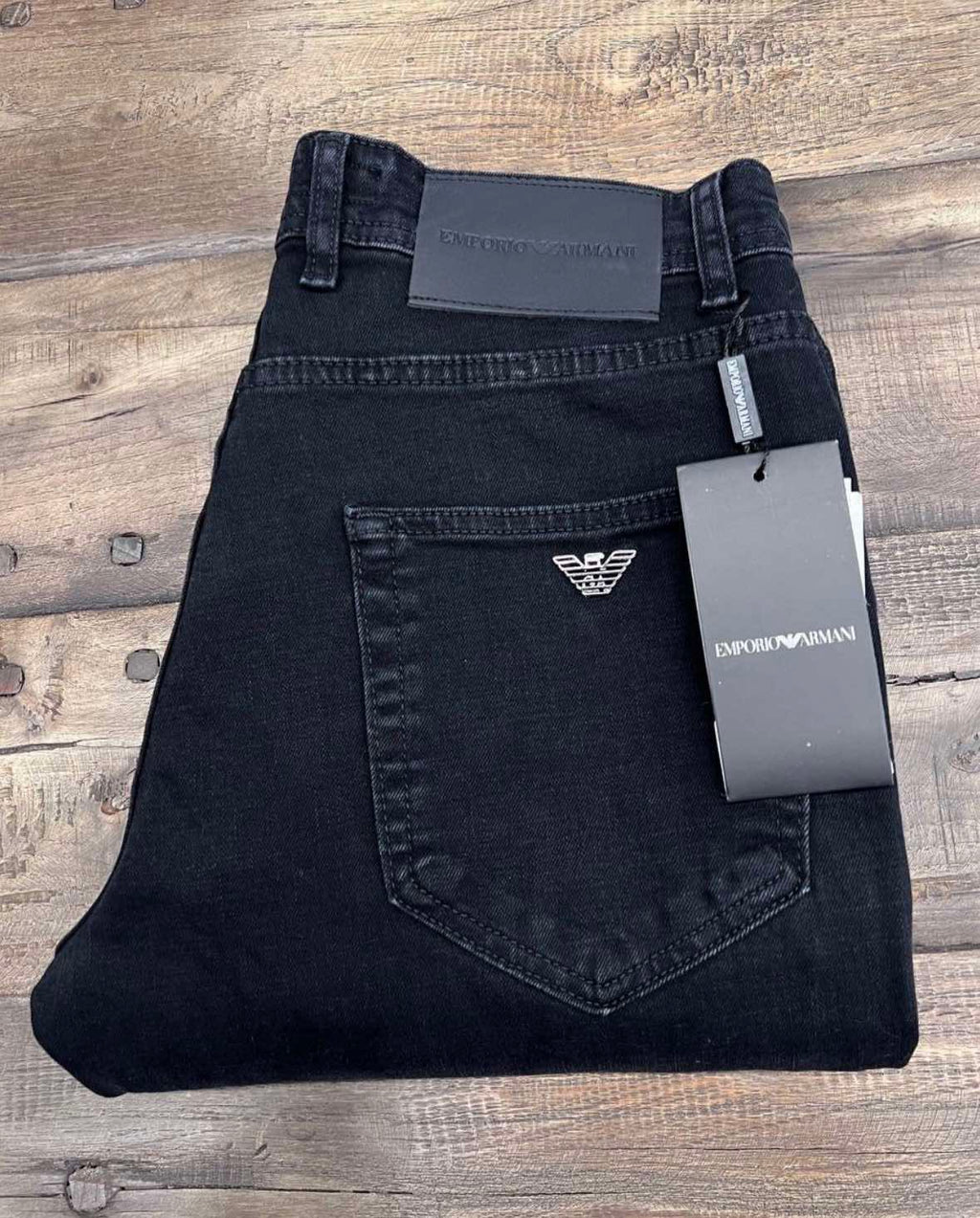 Emporio Armani Ανδρικό Τζιν Παντελόνι Μαύρο - ARM-JNS-001-BLK