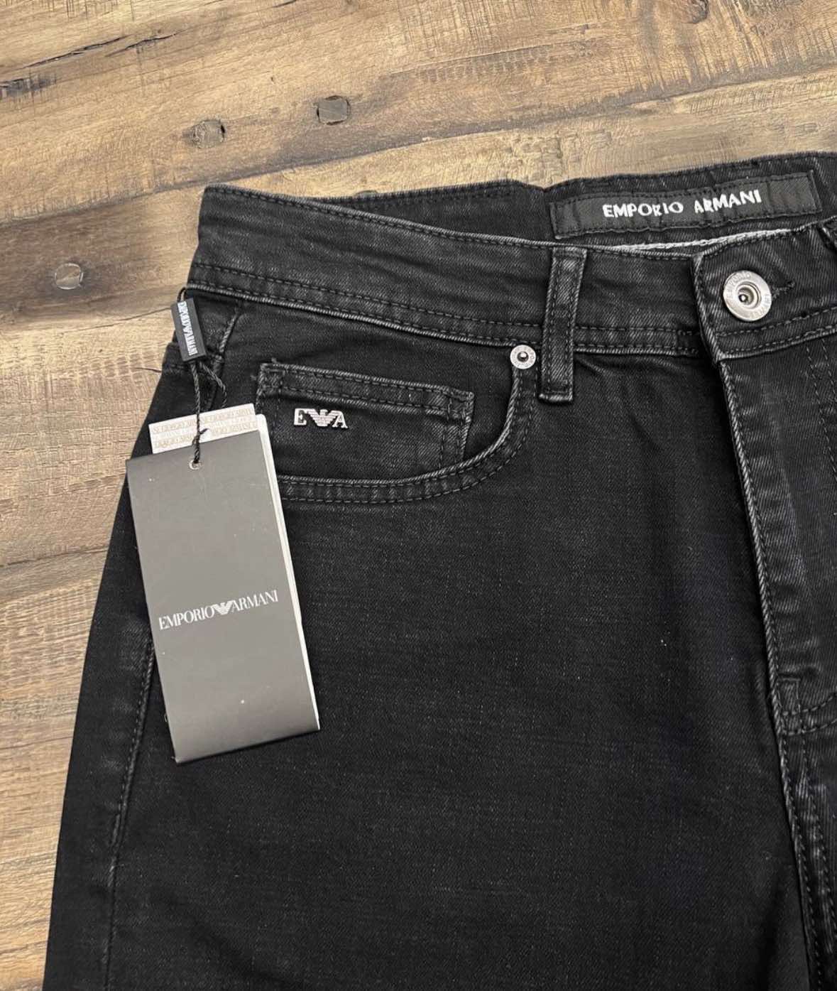 Emporio Armani Ανδρικό Τζιν Παντελόνι Μαύρο - ARM-JNS-001-BLK