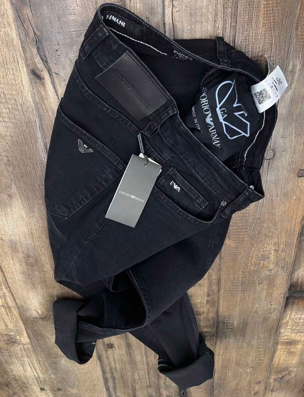 Emporio Armani Ανδρικό Τζιν Παντελόνι Μαύρο - ARM-JNS-001-BLK