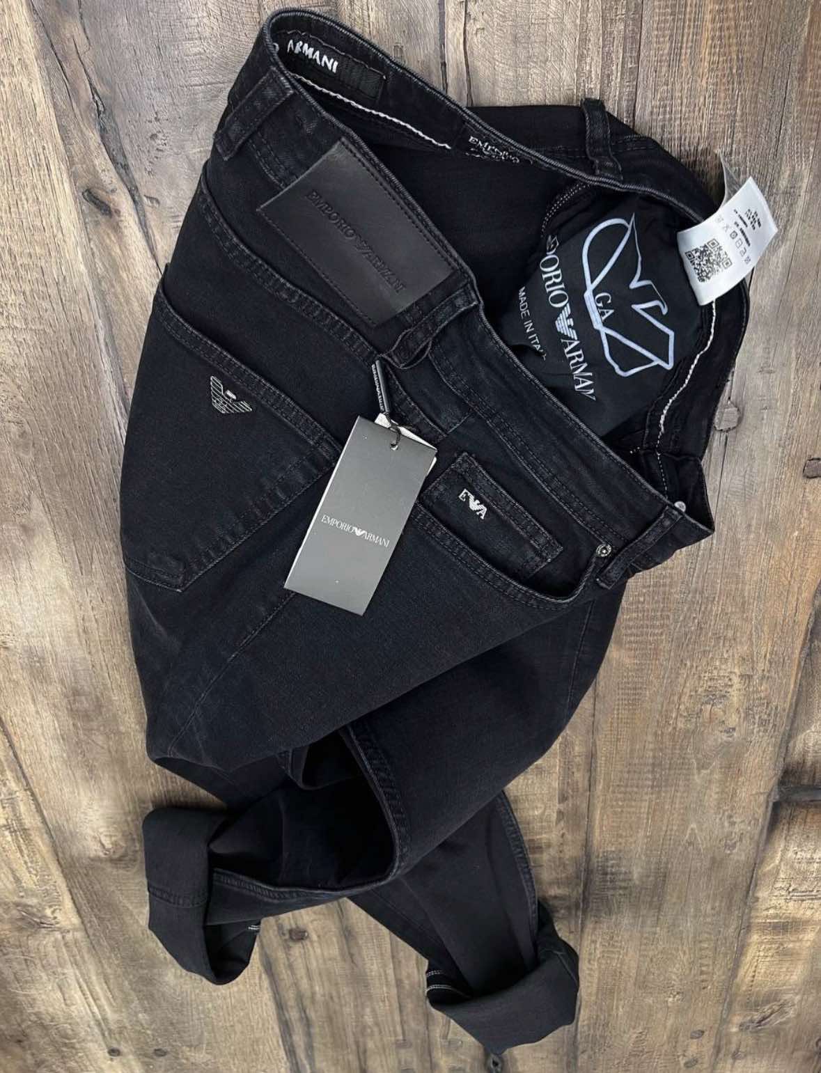 Emporio Armani Ανδρικό Τζιν Παντελόνι Μαύρο - ARM-JNS-001-BLK