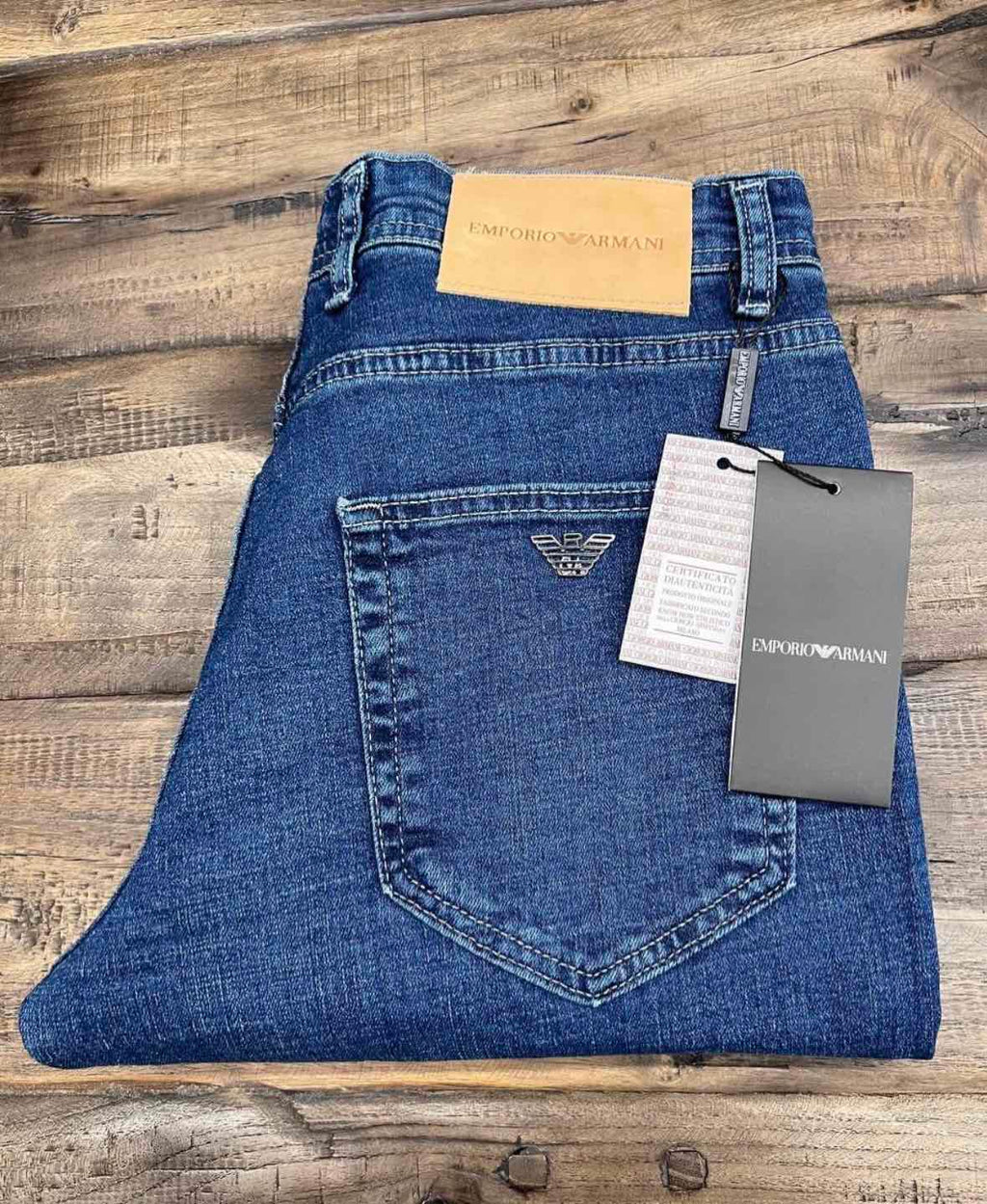 Emporio Armani Ανδρικό Τζιν Παντελόνι Μπλε - ARM-JNS-002-BLU