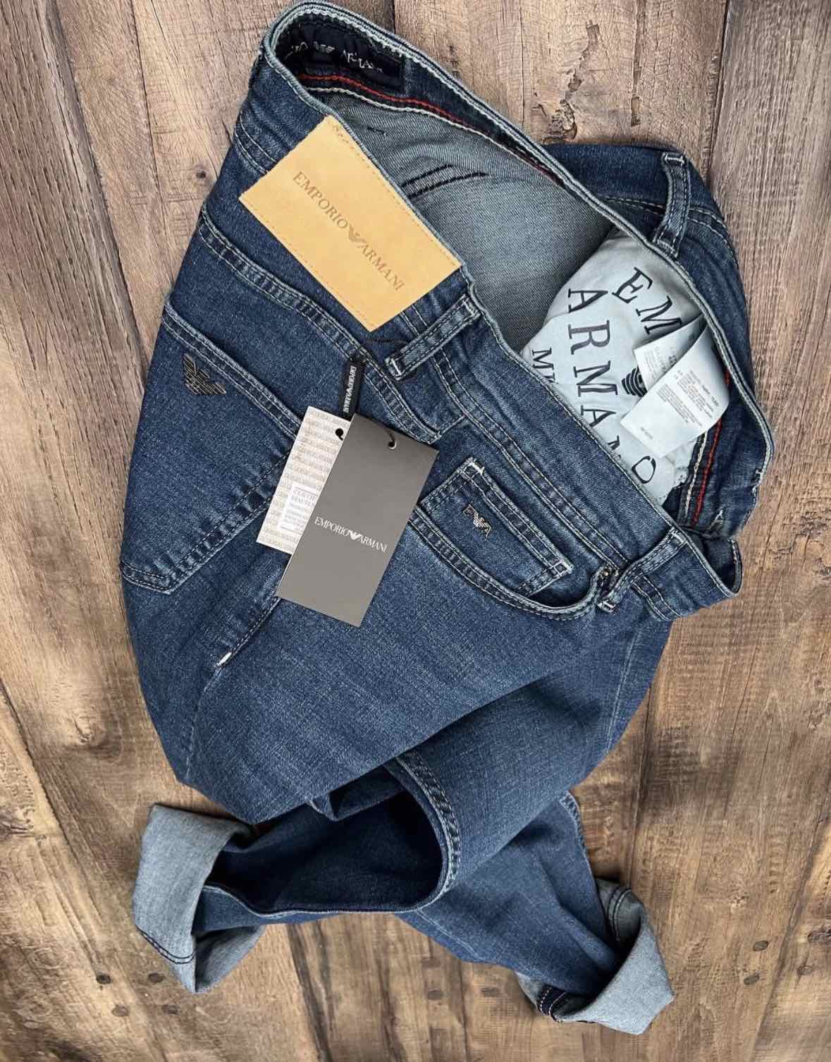 Emporio Armani Ανδρικό Τζιν Παντελόνι Μπλε - ARM-JNS-002-BLU