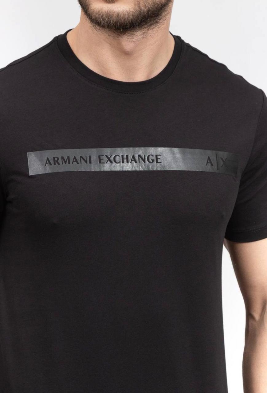 Μπλουζάκι Armani λαιμόκοψη - Μαύρο