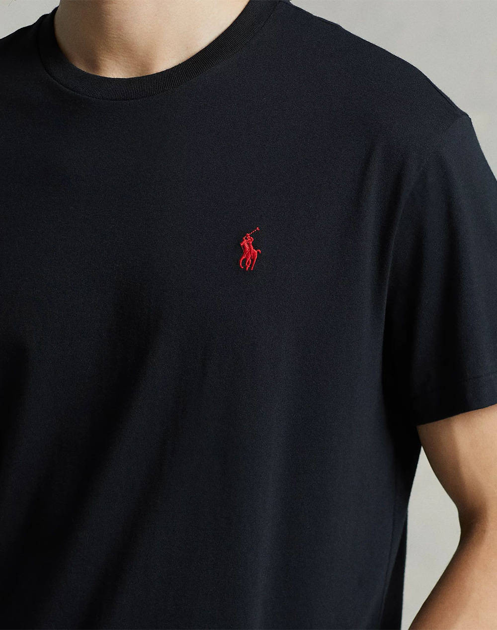 Μπλουζάκι λαιμόκοψη Polo Ralph Lauren - Μαύρο