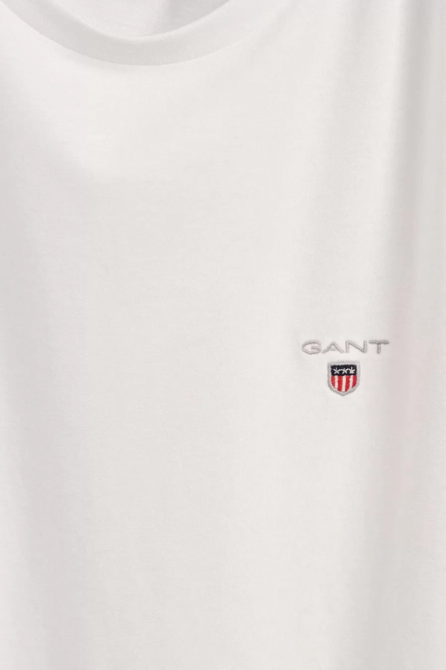 Μπλουζάκι λαιμόκοψη Gant - Άσπρο