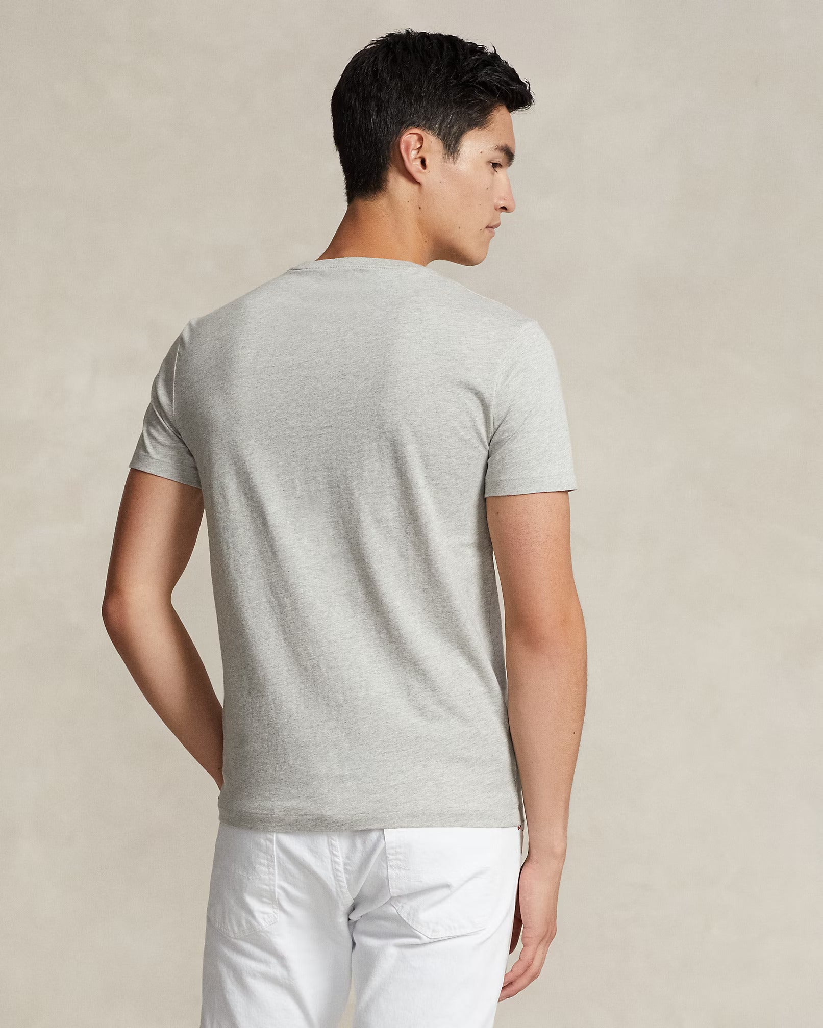 Μπλουζάκι λαιμόκοψη Polo Ralph Lauren - Γκρι