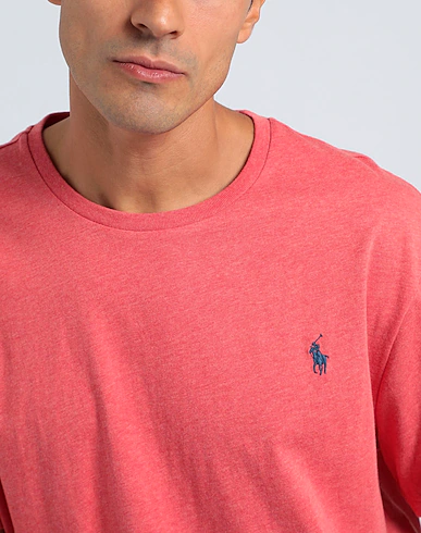 Μπλουζάκι λαιμόκοψη Polo Ralph Lauren - Κοραλί