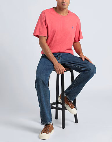 Μπλουζάκι λαιμόκοψη Polo Ralph Lauren - Κοραλί