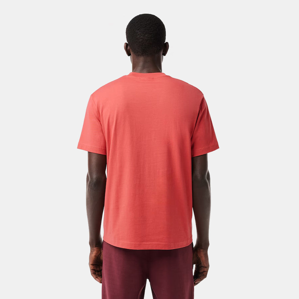 Μπλουζάκι λαιμόκοψη Lacoste - Κοραλί