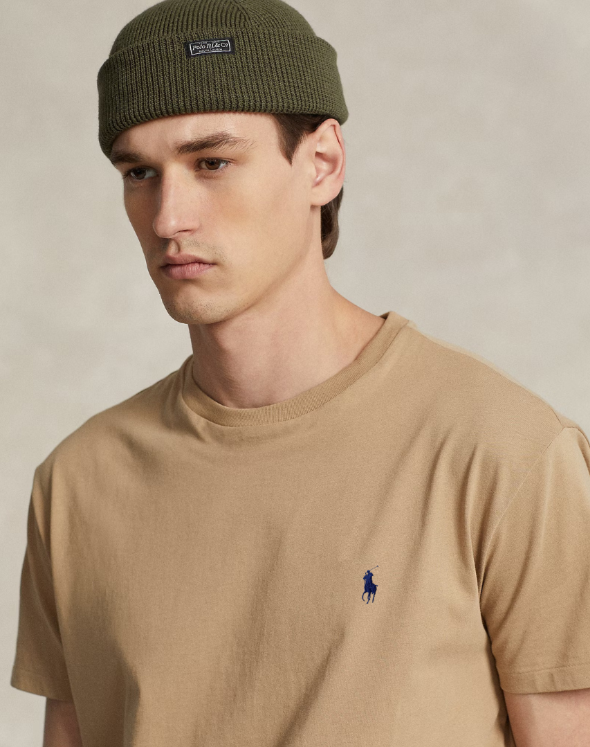 Μπλουζάκι λαιμόκοψη Polo Ralph Lauren - Μπεζ