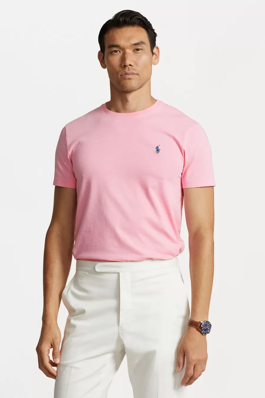 Μπλουζάκι λαιμόκοψη Polo Ralph Lauren - Ροζ