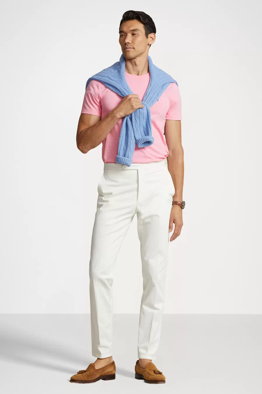 Μπλουζάκι λαιμόκοψη Polo Ralph Lauren - Ροζ