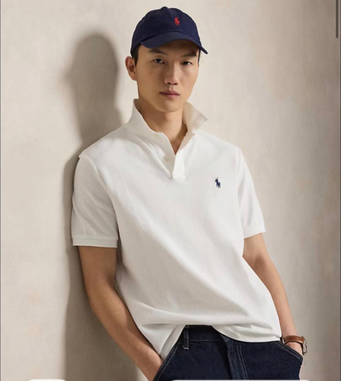 Μπλουζάκι Polo Ralph Lauren με γιακά - Άσπρο