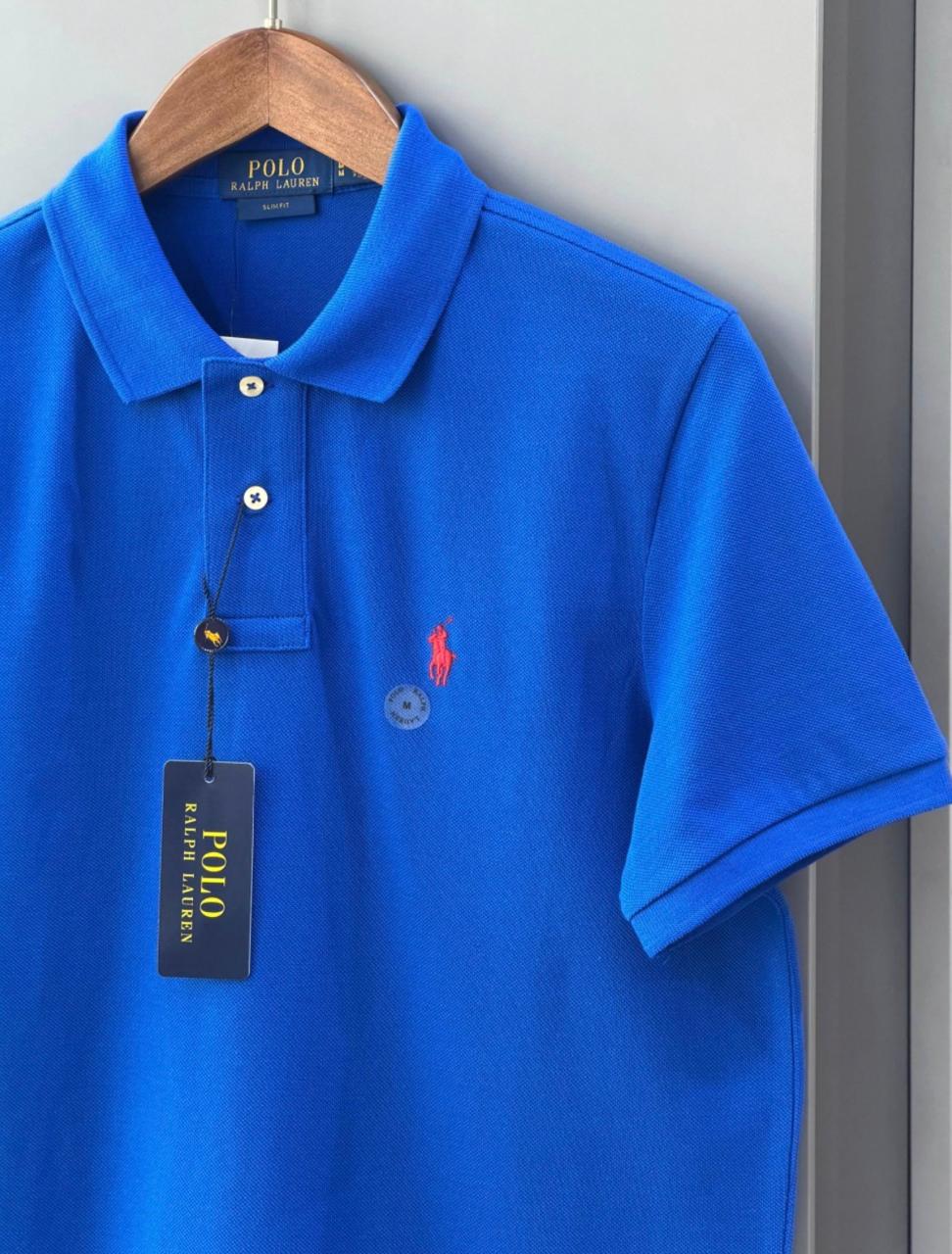 Μπλουζάκι Polo Ralph Lauren με γιακά - Μπλε
