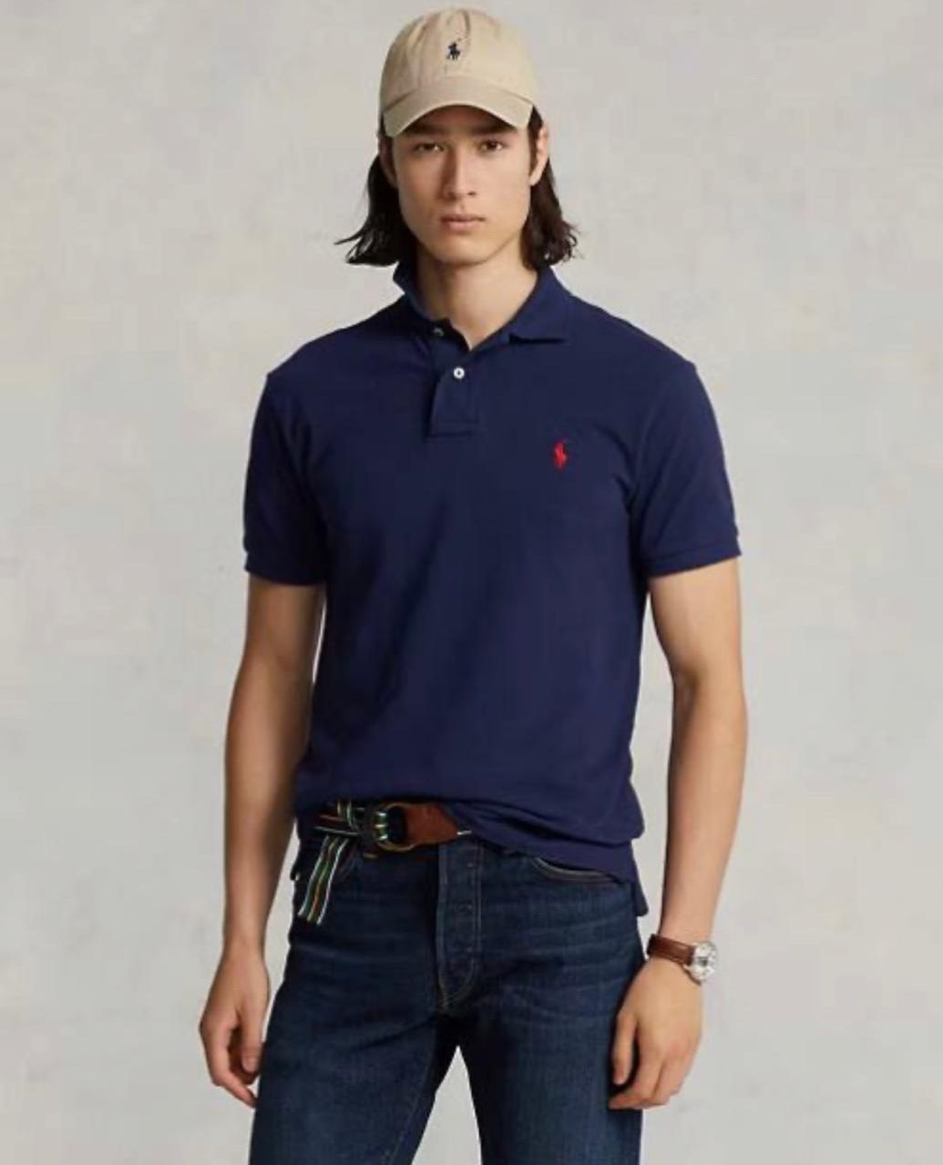 Μπλουζάκι Polo Ralph Lauren με γιακά - Σκούρο Μπλε
