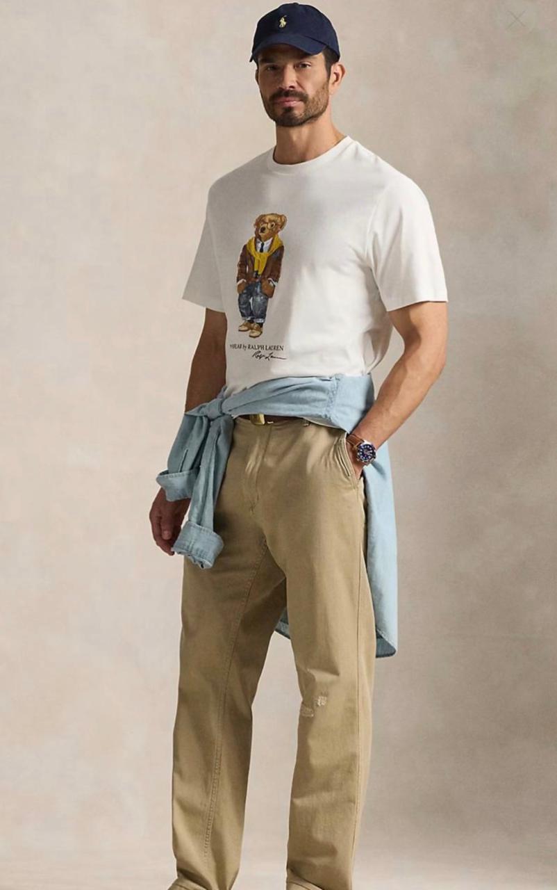 Μπλουζάκι Polo Ralph Lauren με λαιμόκοψη 035 - Άσπρο