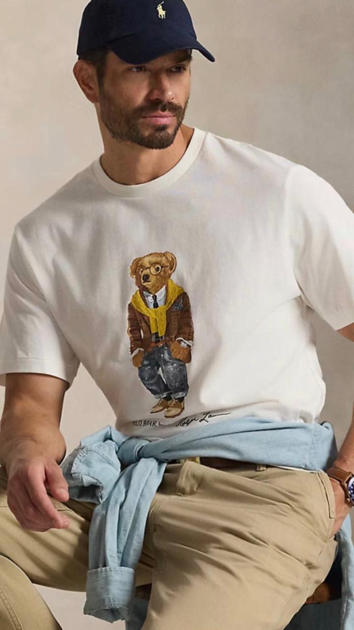 Μπλουζάκι Polo Ralph Lauren με λαιμόκοψη 035 - Άσπρο