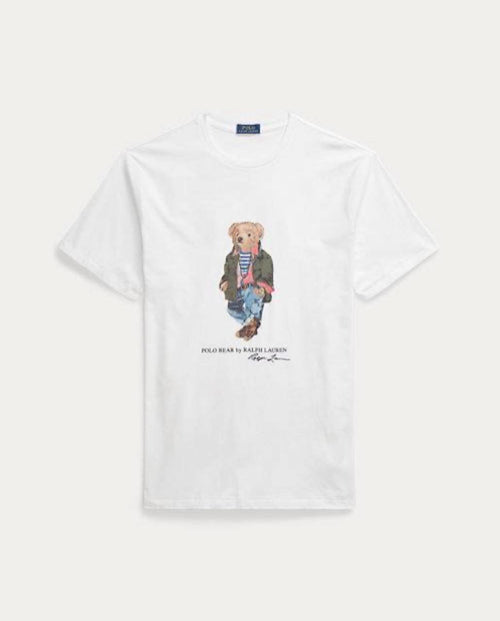 Μπλουζάκι Polo Ralph Lauren λαιμόκοψη 011 - Άσπρο