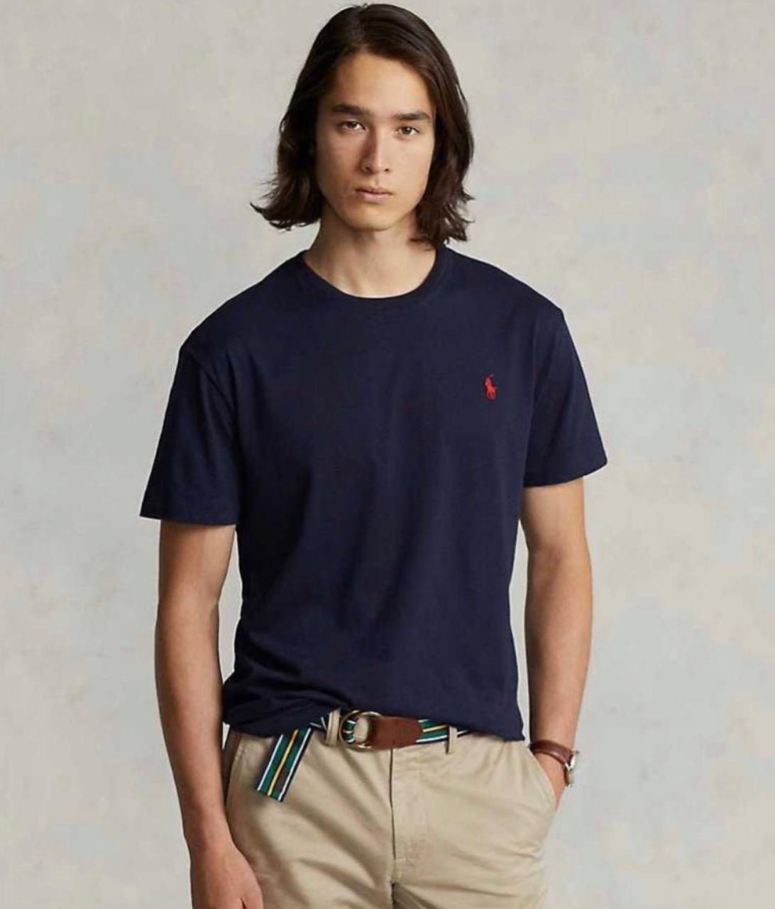 Μπλουζάκι Polo Ralph Lauren λαιμόκοψη 010 - Σκούρο Μπλε