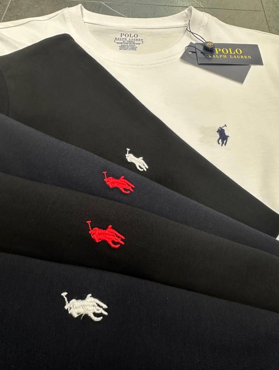 Μπλουζάκι Polo Ralph Lauren λαιμόκοψη 09 - Μαύρο