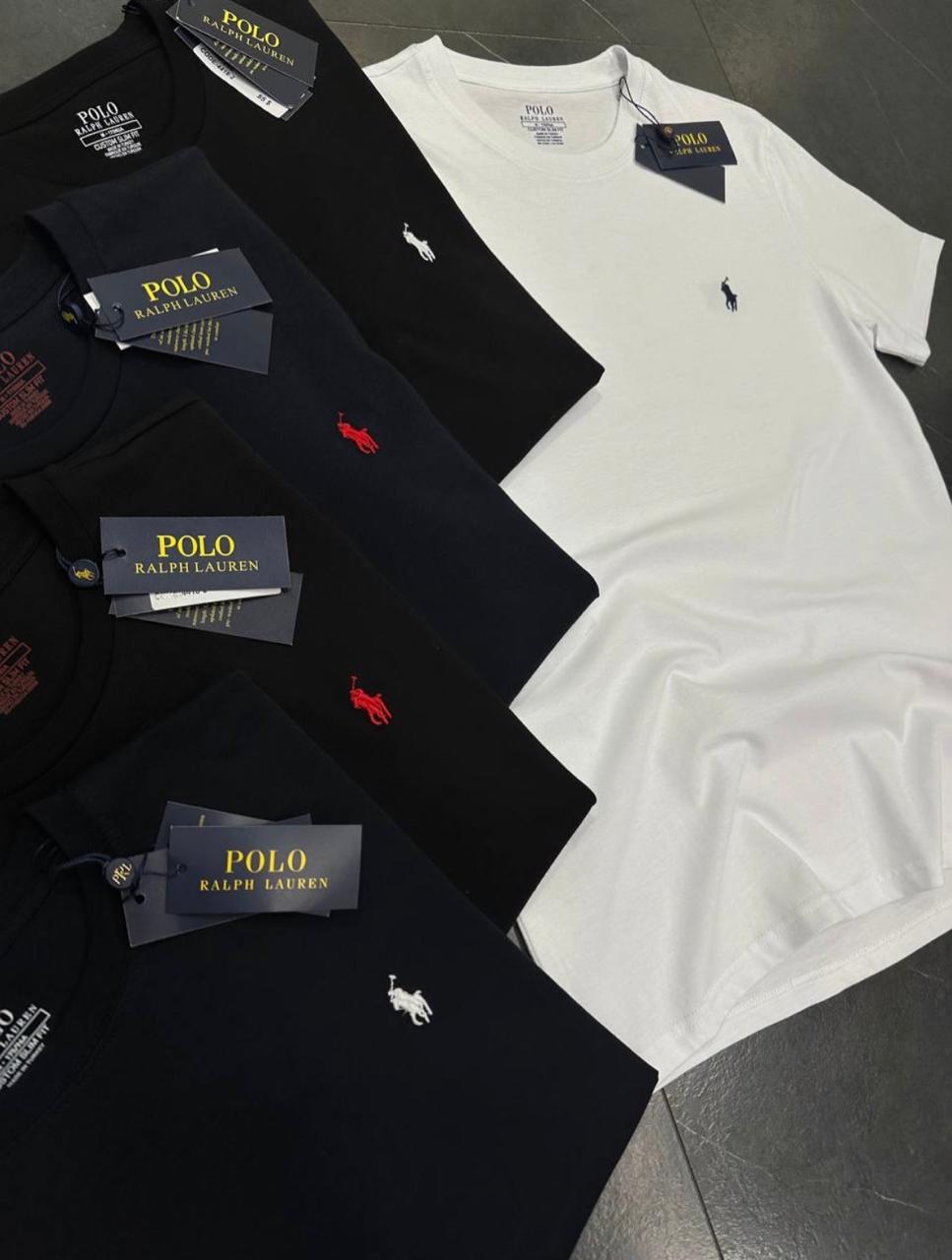 Μπλουζάκι Polo Ralph Lauren λαιμόκοψη 010 - Άσπρο
