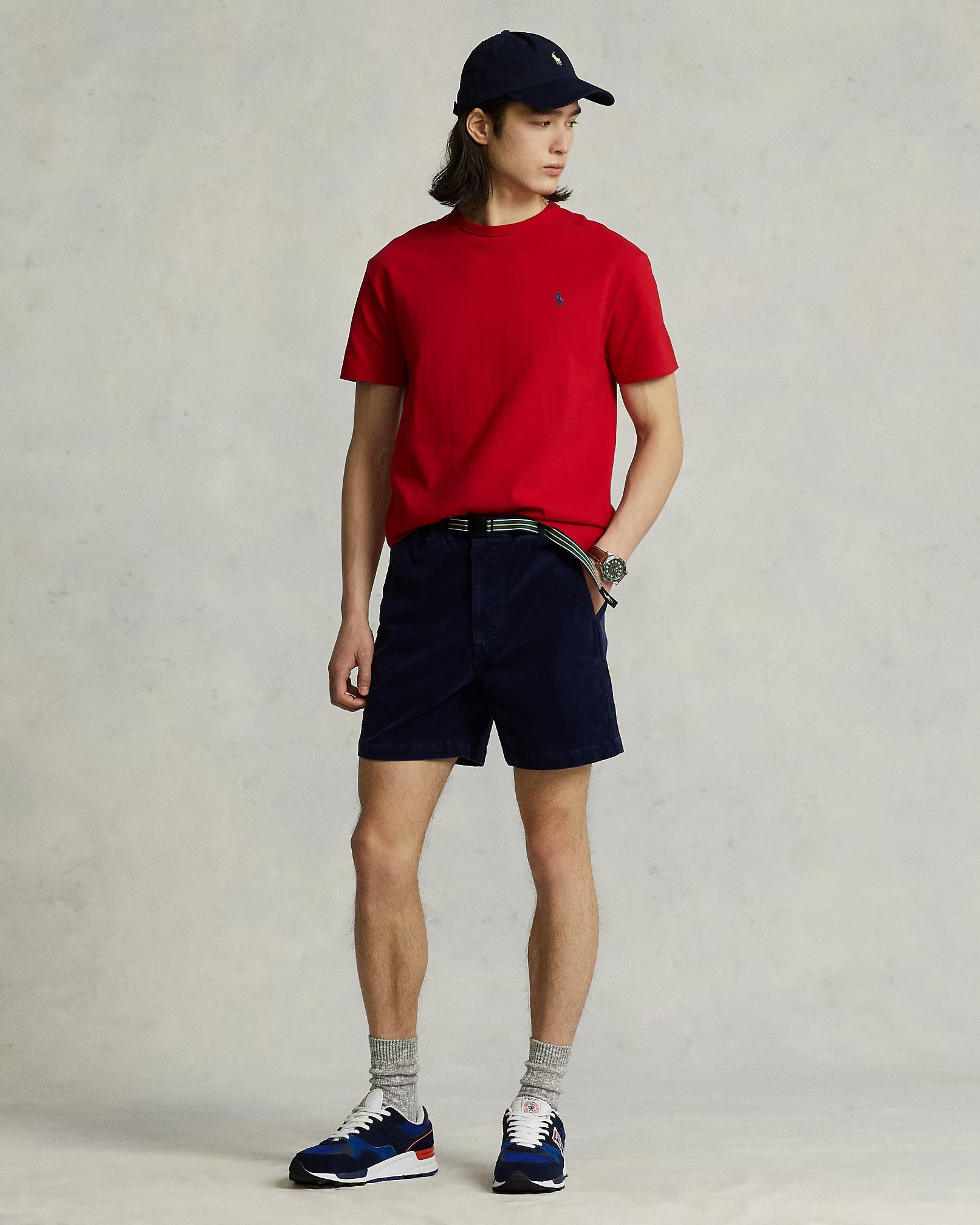 Μπλουζάκι λαιμόκοψη Polo Ralph Lauren - Κόκκινο