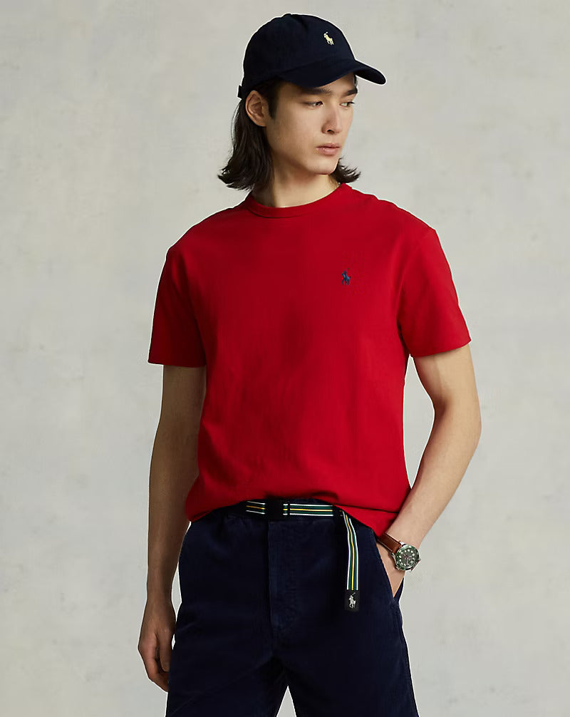 Μπλουζάκι λαιμόκοψη Polo Ralph Lauren - Κόκκινο