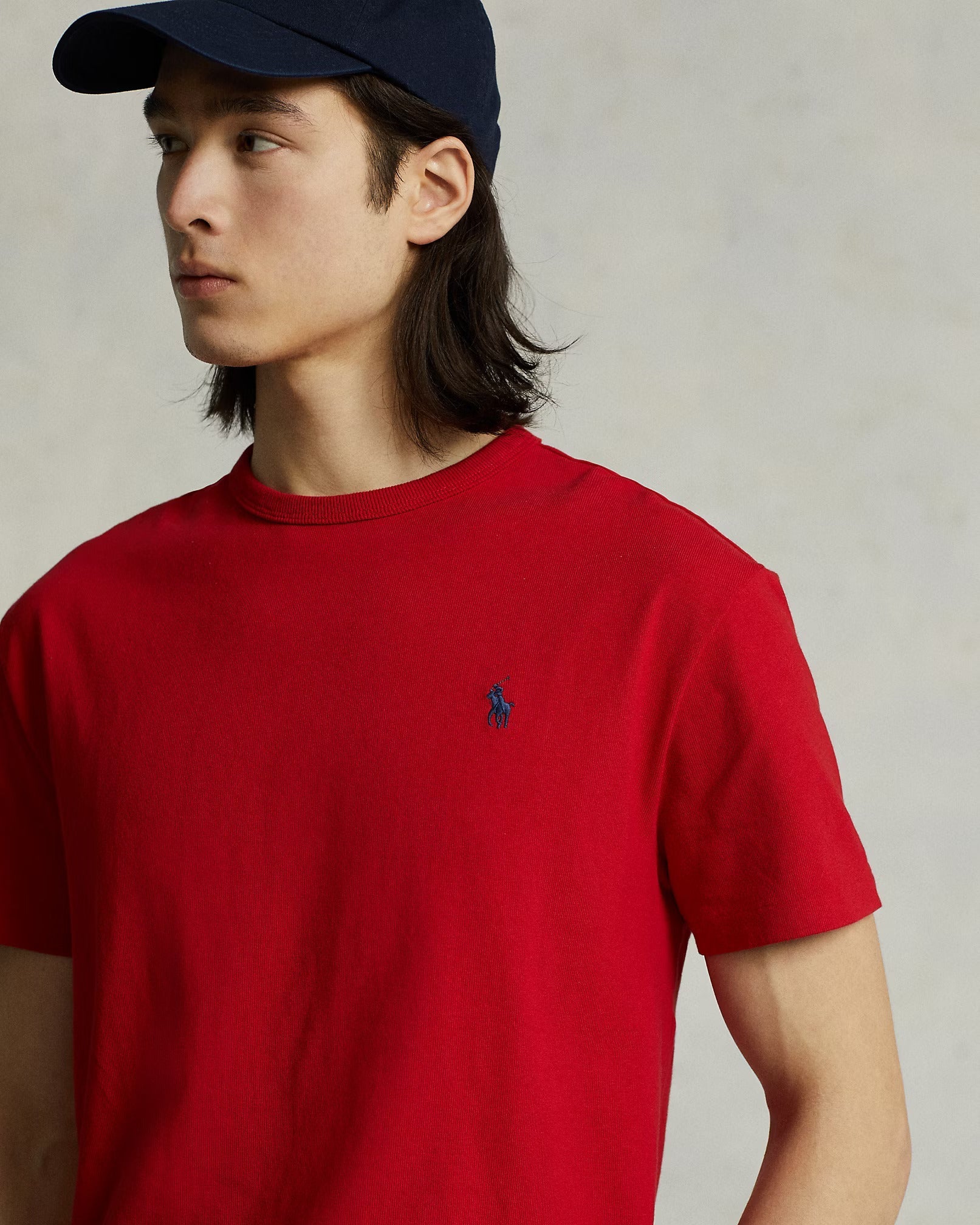 Μπλουζάκι λαιμόκοψη Polo Ralph Lauren - Κόκκινο