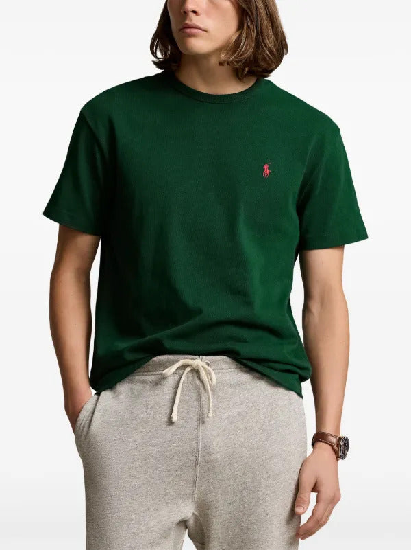 Μπλουζάκι λαιμόκοψη Polo Ralph Lauren - Σκούρο Πράσινο