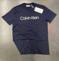 Μπλουζάκι Calvin Klein λαιμόκοψη - Σκούρο Μπλε