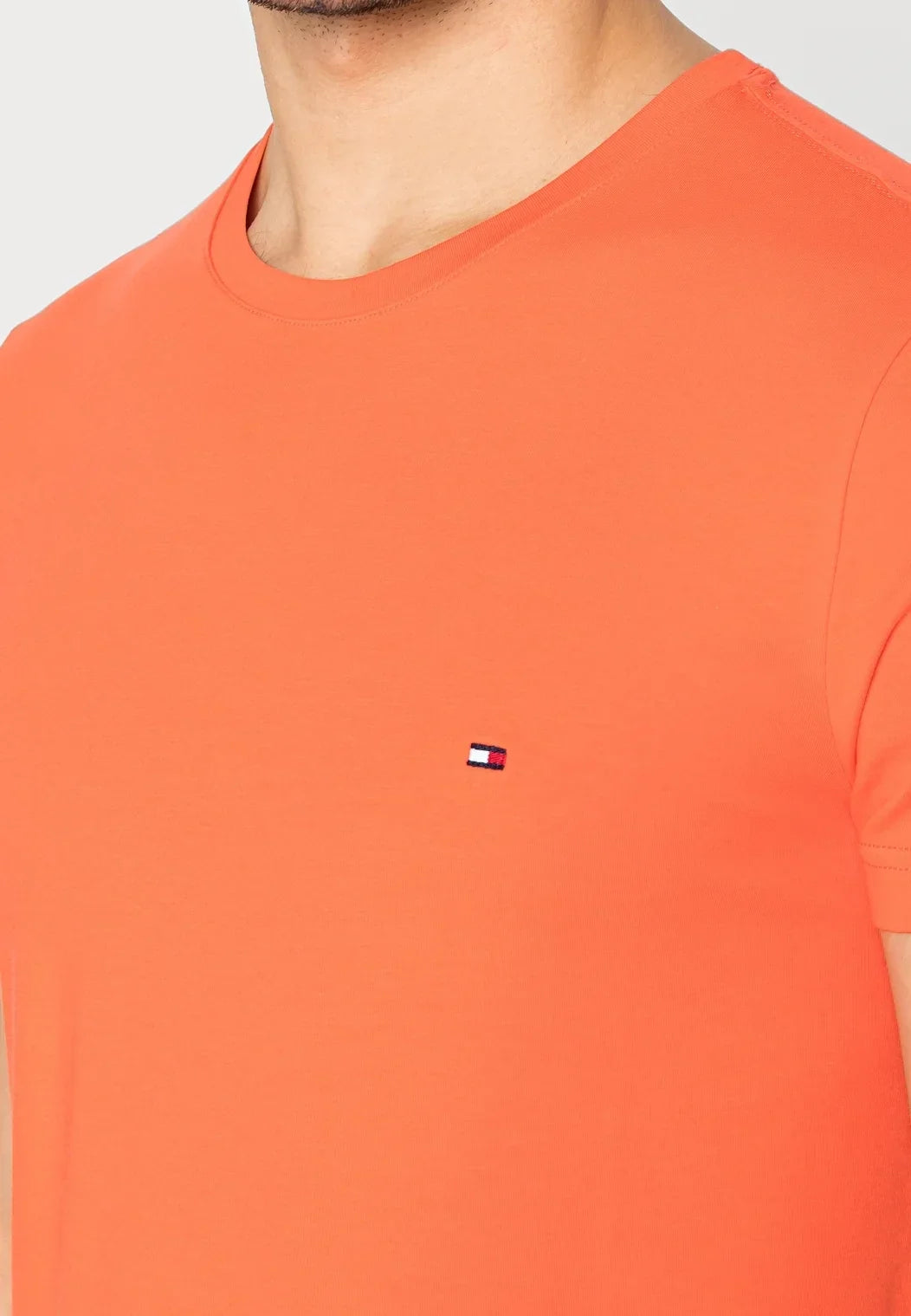 Μπλουζάκι λαιμόκοψη Tommy Hilfiger - Κοραλί