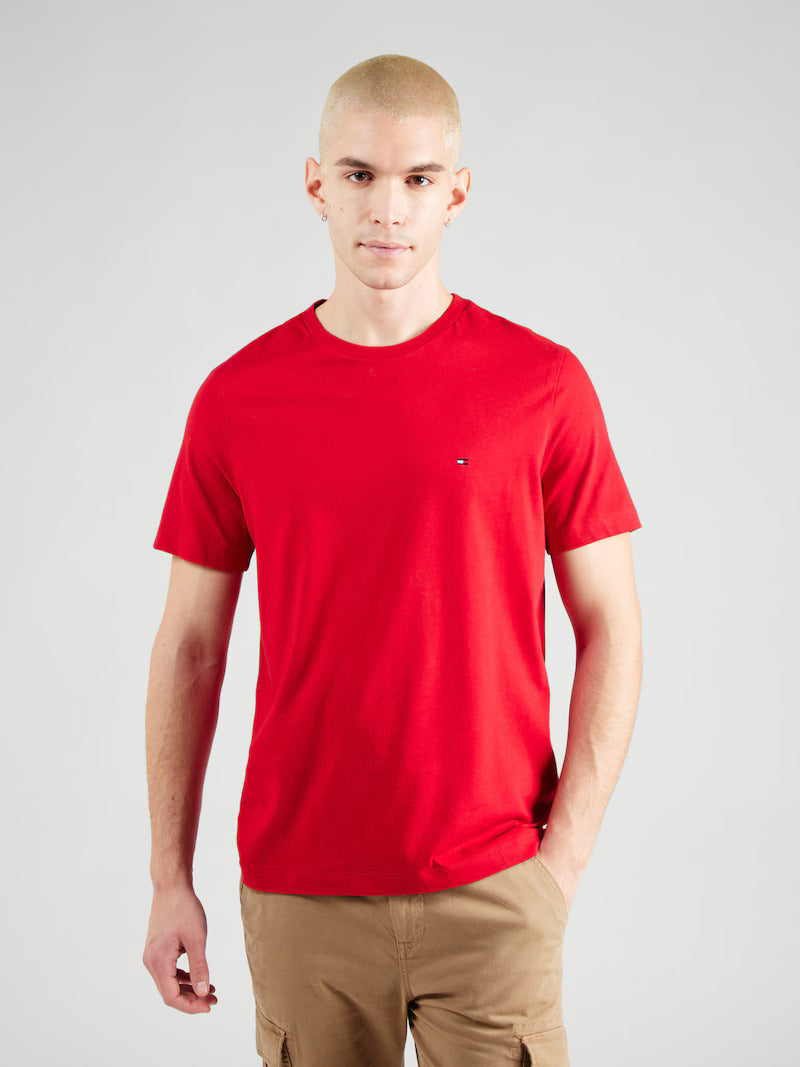 Μπλουζάκι λαιμόκοψη Tommy Hilfiger - Κόκκινο