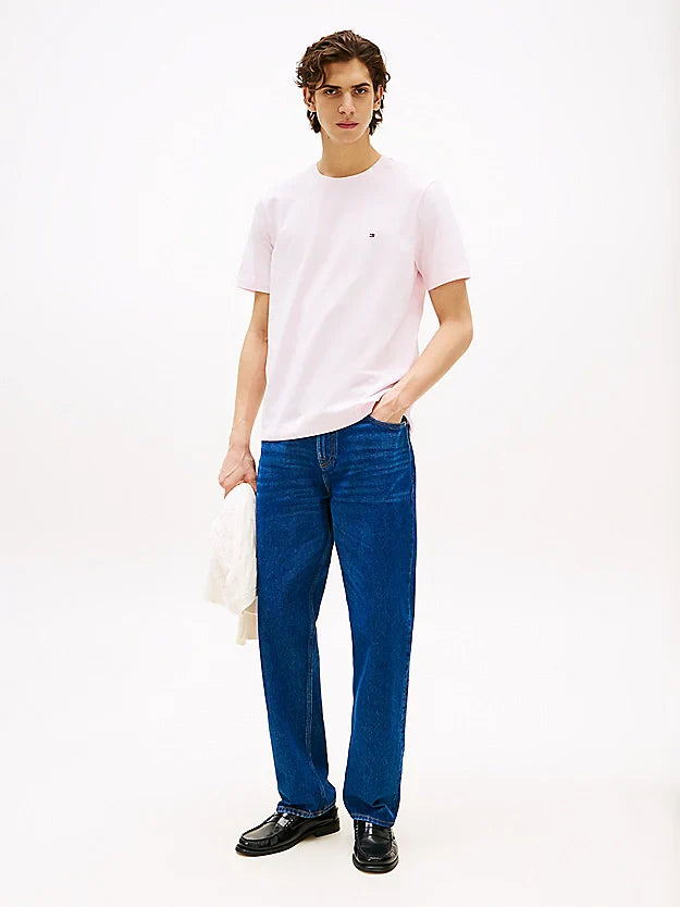 Μπλουζάκι λαιμόκοψη Tommy Hilfiger - Ροζ